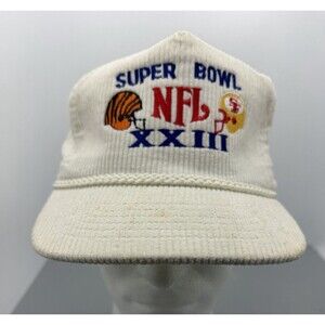 Vintage 1980’s NFL San Francisco 49ers Bengals Super Bowl Corduroy SnapBack Hat